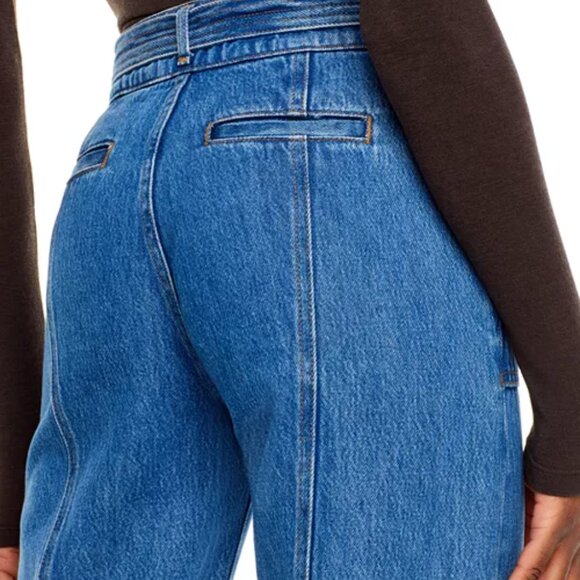 NEW DEREK LAM 10 CROSBY Made In Usa Ashton Utility Wide Leg Jeans denim 668tn - Picture 8 of 10